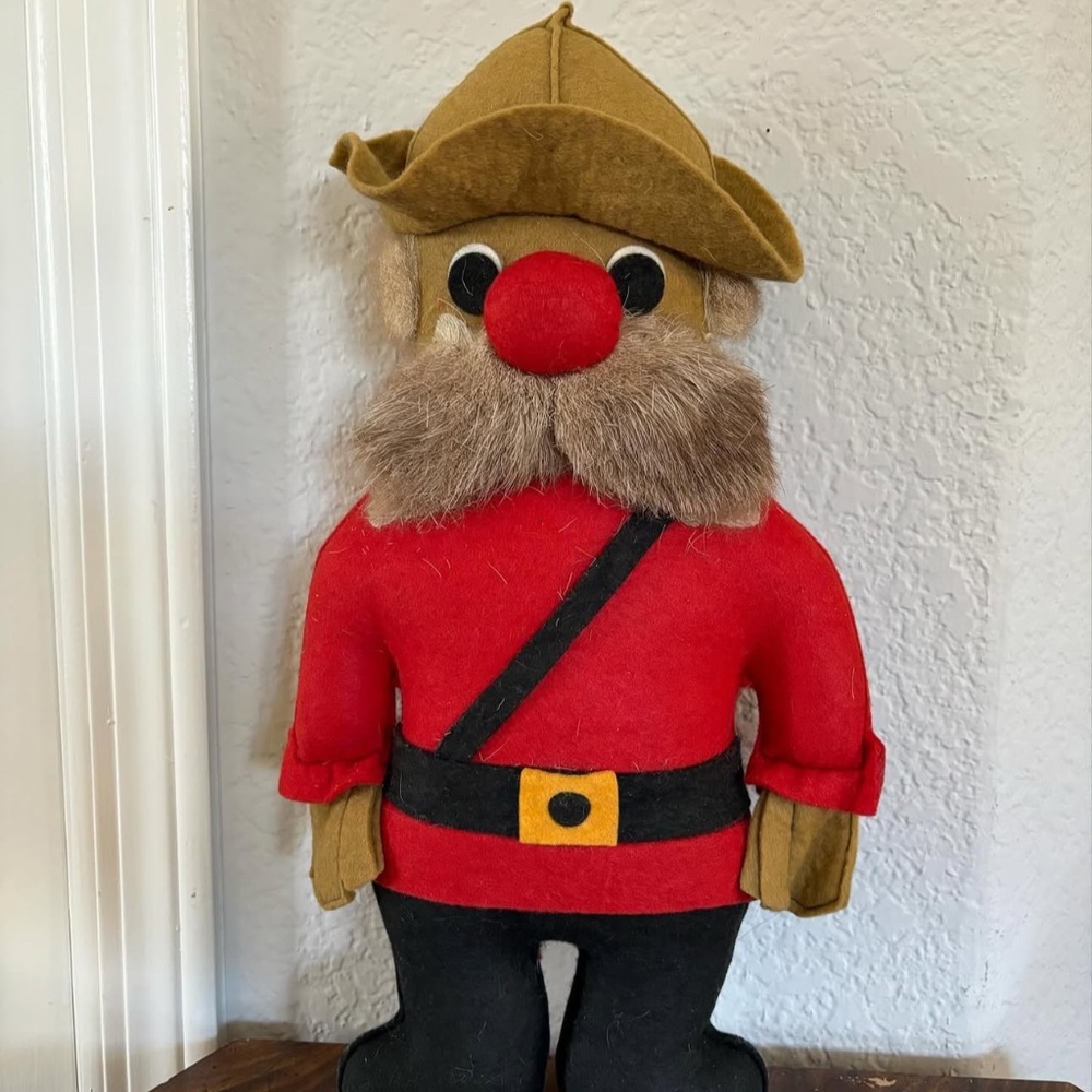 Vintage Fufel the Mountie Felt Doll